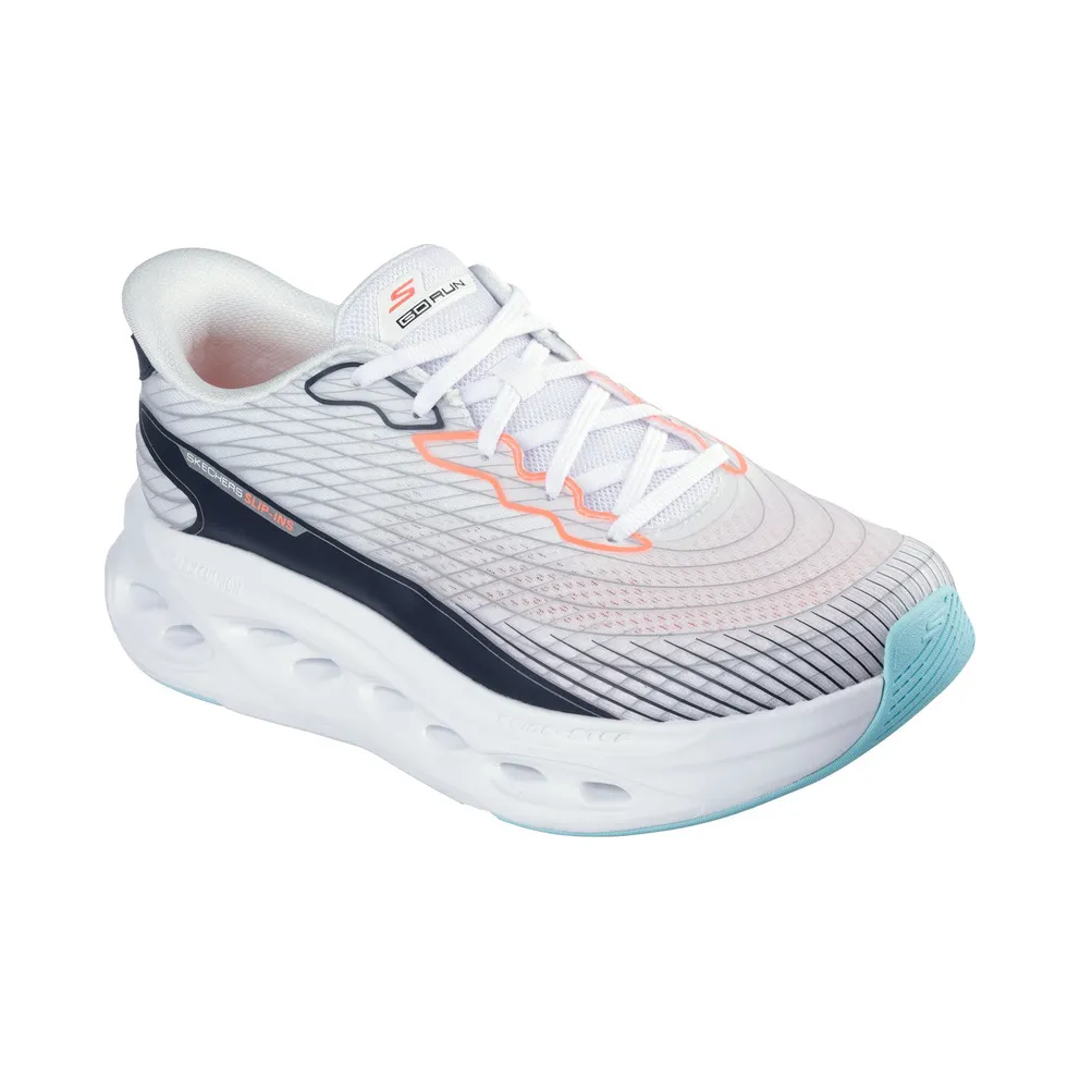 Skechers Slip-ins: Max Cushioning Glide-Step – Sapphire Sneaker White