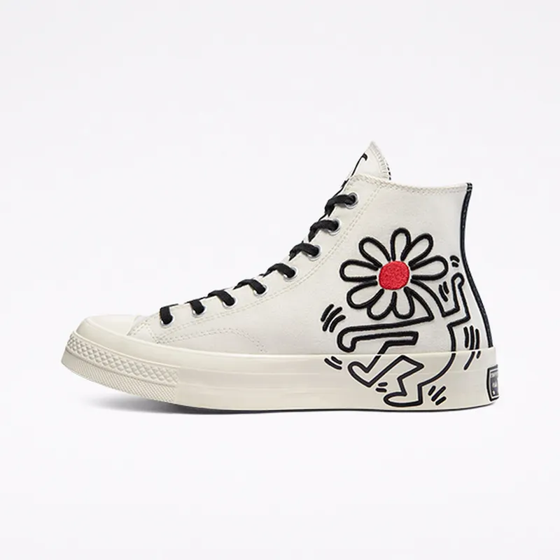 Converse Converse x Keith Haring Chuck 70 High Top Egret/Black/Red (171858C)