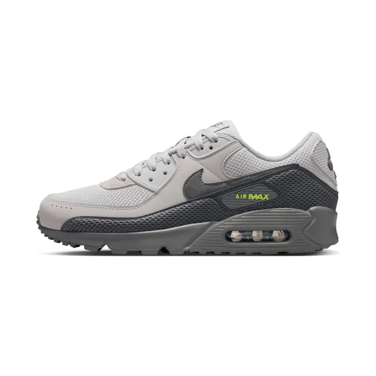 Nike Air Max 90 Premium “Light Smoke Grey / Smoke Grey / Volt / Iron Grey” (IM5759-004)