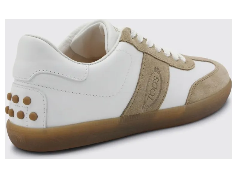 Tod’s Tabs Leather Sneakers White (XXW68C0IJ20IRA3005) (2)