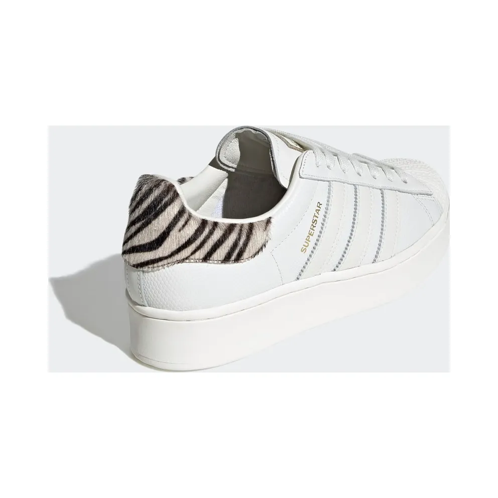 Adidas Superstar Bold ‘Heel Patch Animal Print’ White Tint/Off White/Core Black (FV3458)