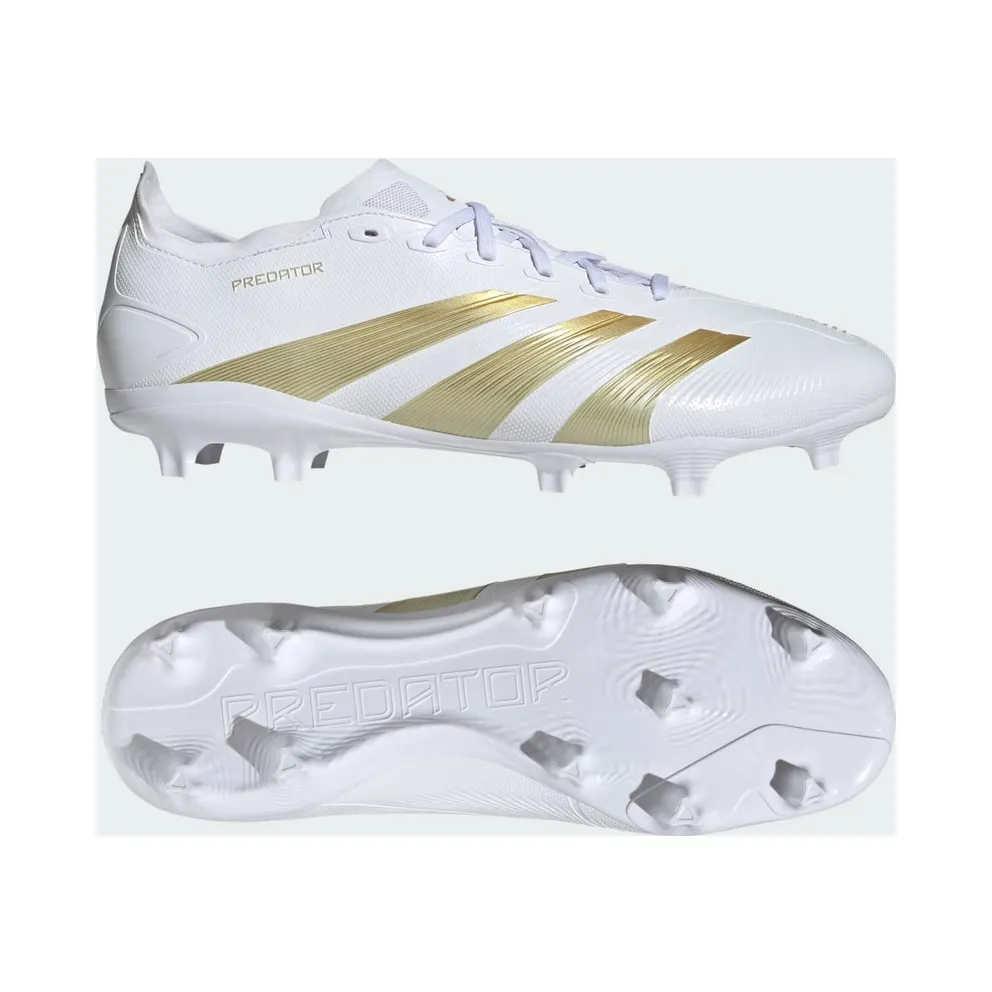 Adidas Predator League FG “Cloud White Gold Metallic Sandy Beige Met” (IF6346)