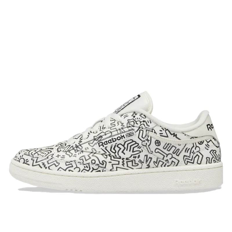 Reebok Keith Haring Club C Shoes Chalk / Pure Grey 8 / Chalk (GZ1458)