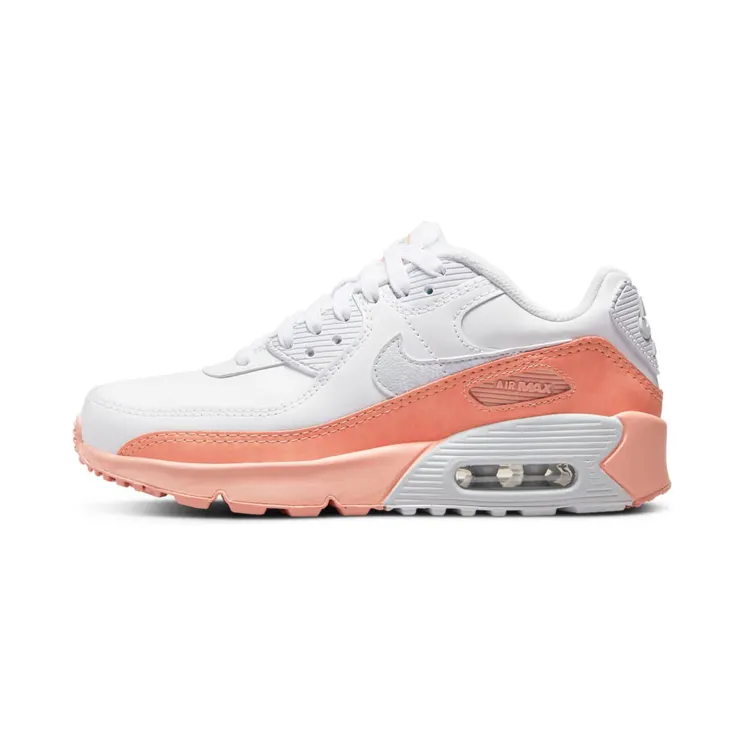 Nike Air Max 90 GS Salmon “White / Light Madder Root / Aura” (DM0956-100)