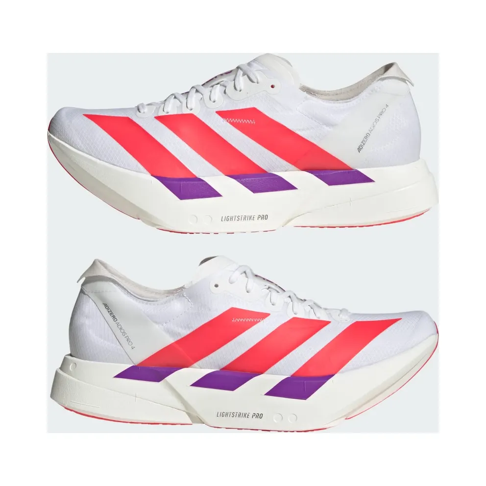 Adidas Adizero Adios Pro 4 Cloud White / Lucid Red / Shock Purple (KZ9020)