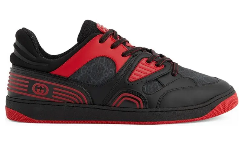 Gucci Basket Low Black Red (724004fAA1U1158)