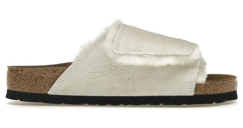 Birkenstock Solana Shearling Slide Stussy Bone (1027679)