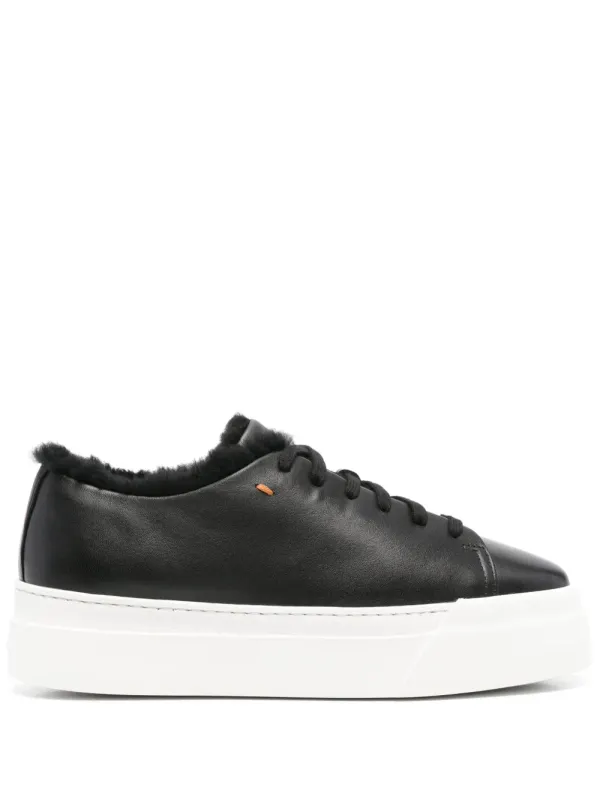 Santoni Sneakers aus Leder – Schwarz (WBGE61268BARPESS)