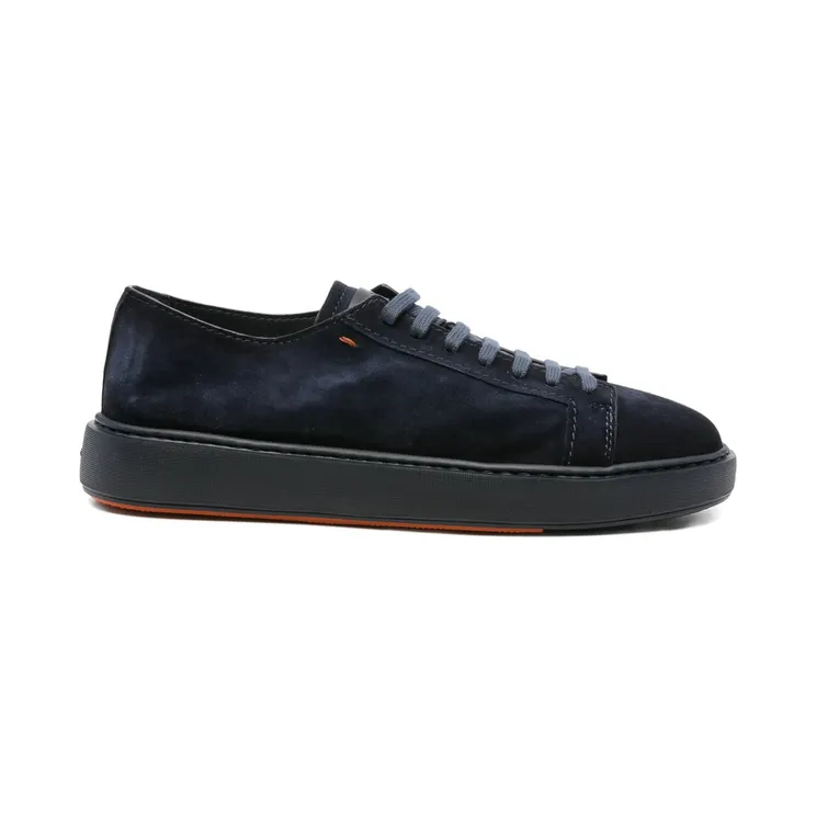 Santoni Suede Lace-up “Blue” (MBCD21571OCAC AOLU60)