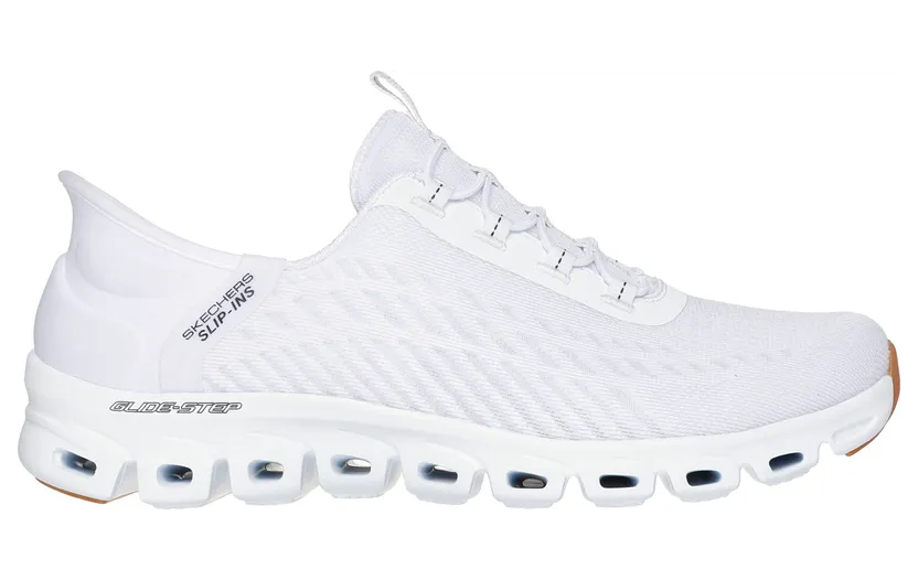 Skechers Slip-ins: Glide-Step – Tranquility – Wit / Zwart – “Wit” (104574 WBK)