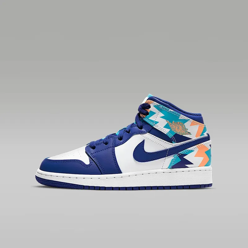 Air Jordan 1 Mid GS Storm Blue (555112-105)