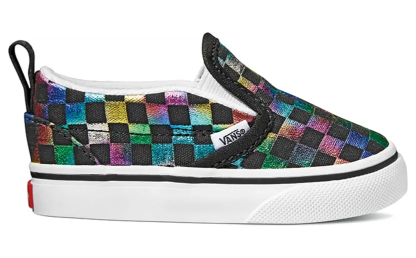 Vans Slip-On V Iridescent Check Black (TD)