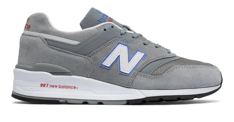 New Balance 997 Grey Blue Bell Grey/Blue Bell-Red (M997CNR)