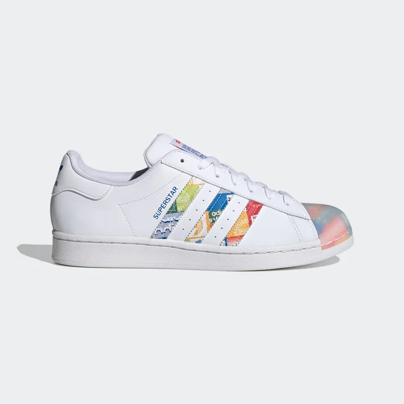 Adidas Superstar Cloud White / Blue / Orange (GX2717)