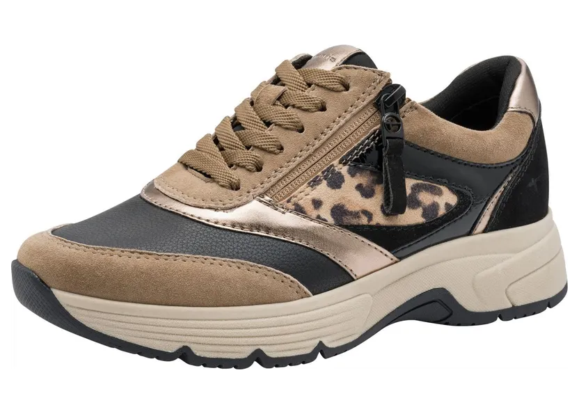 Tamaris sneaker Bruin / Cappuccino / Goud / Zwart (2124130)