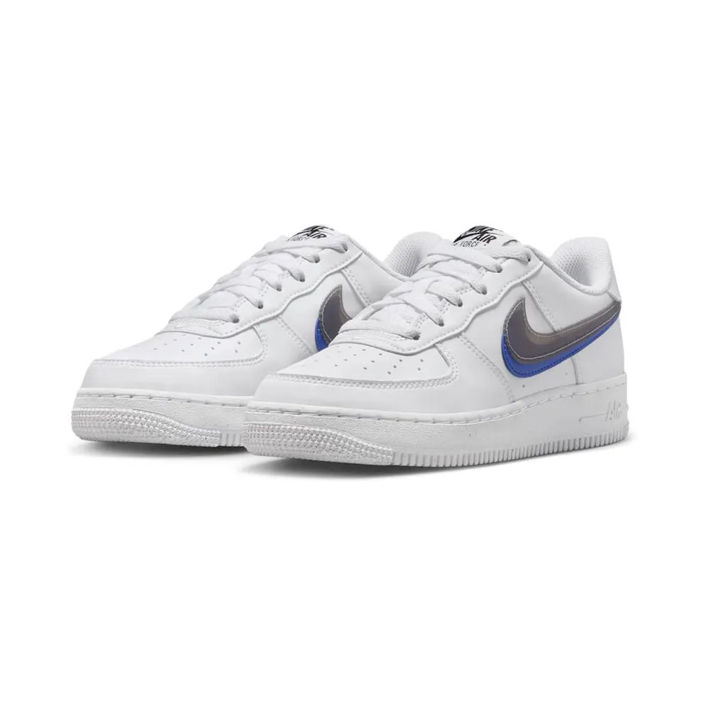 Nike Air Force 1 Low Impact Next Nature Double Swoosh White Black Blue (FD0688-100)