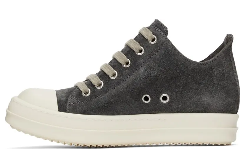 Rick Owens Velvet Suede Low 78111 Dark Dust Milk (RP02A7891 LVS) (3)