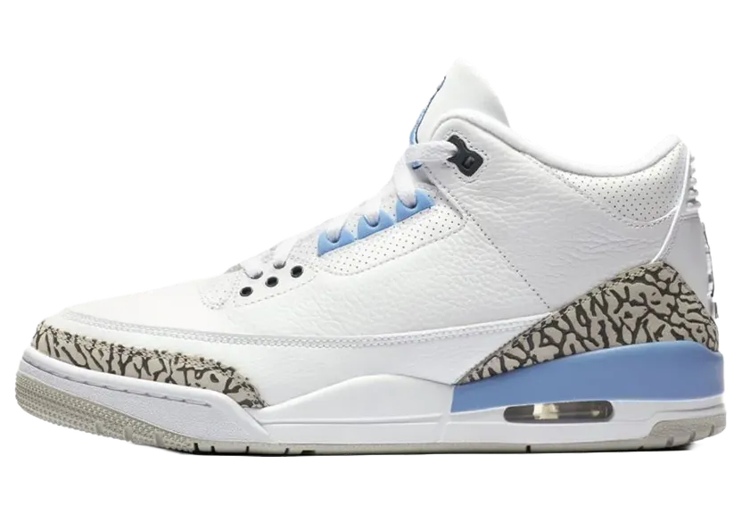 Jordan 3 “UNC Tarheels PE” (AJ3-838936)
