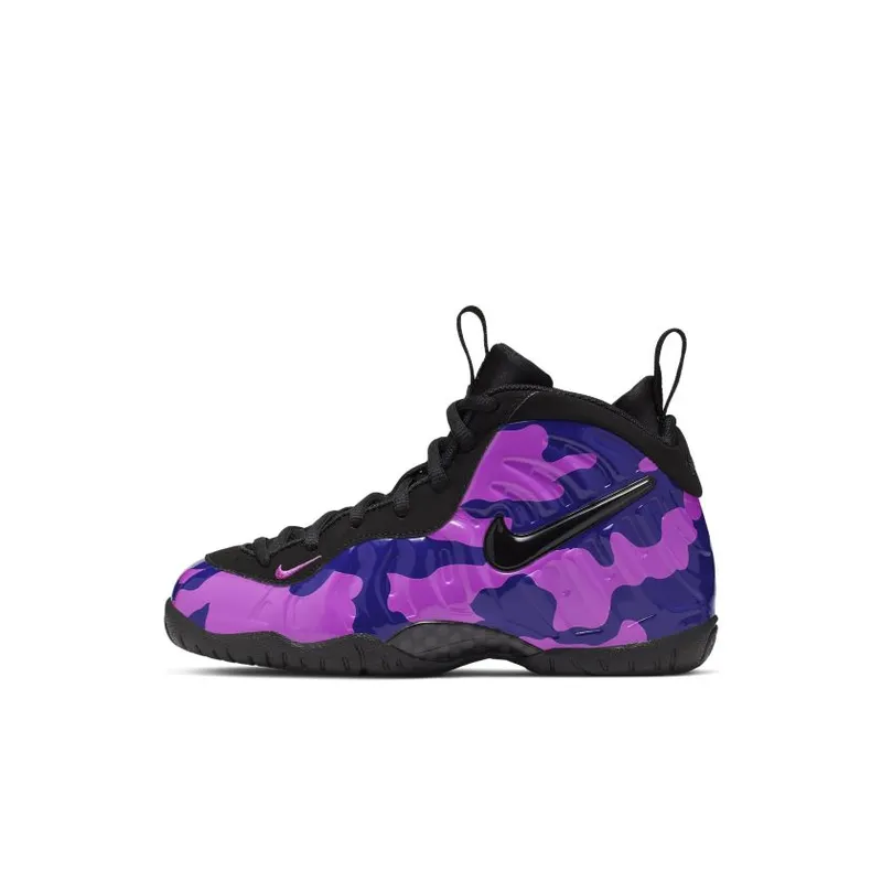 Nike Air Little Posite Pro Purple Camo (PS) Black/Court Purple-Hyper Violet (843755-012)