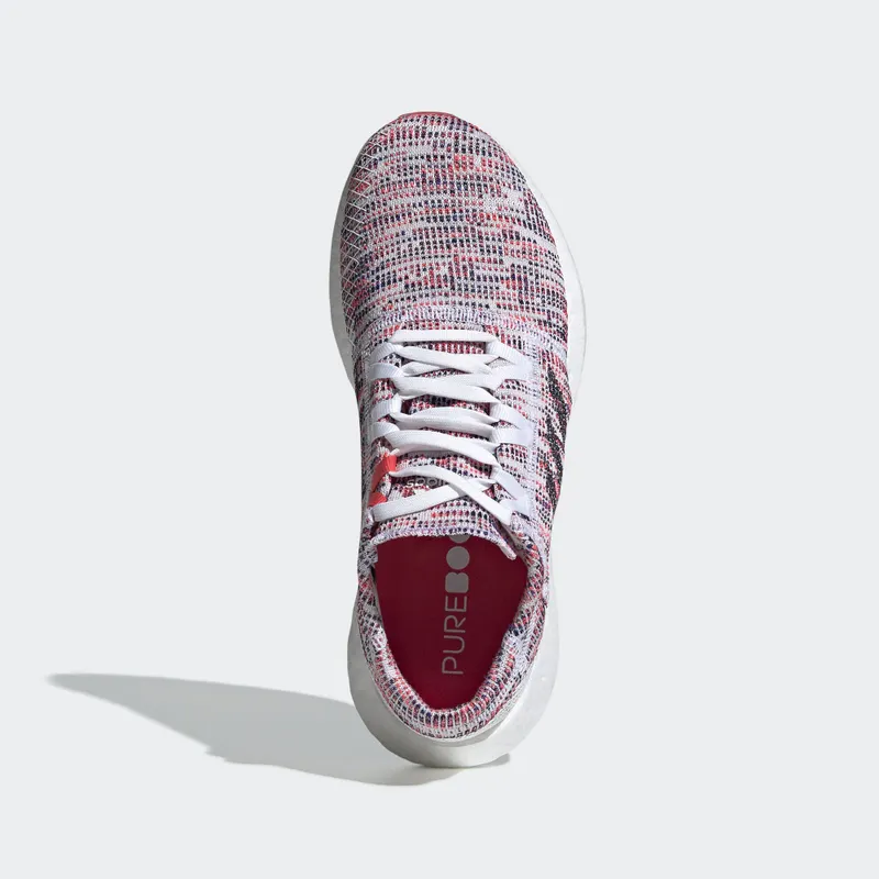 adidas Pureboost Go Cloud White Shock Red (W) Cloud White/Legend Ink/Shock Red (B75829)