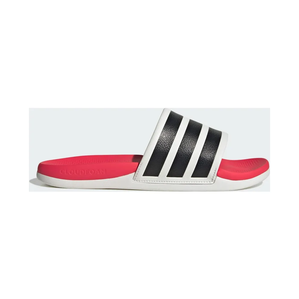 Adidas ADILETTE COMFORT 2.0 BADSLIPPERS Crystal White / Core Black / Lucid Red (HQ2473)