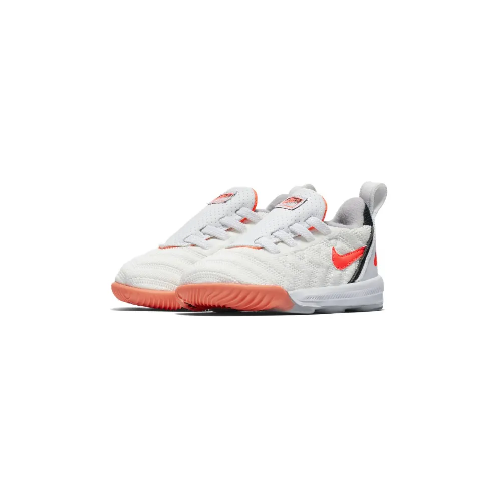 Nike LeBron 16 Whte Hot Lava (TD) White/Hot Lava-Flat Silver (CK3950-100)