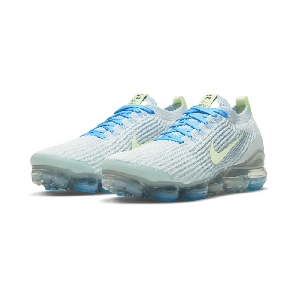 Nike Air VaporMax Flyknit 3 Baltic Blue Barely Volt (W) Pure Platinum/Baltic Blue-Metallic Silver-Barely Volt (DC2051-001)