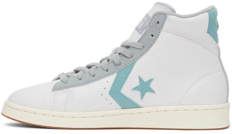 Converse Pro Leather Hi White / Soft Aloe / Ash Stone (171607C)