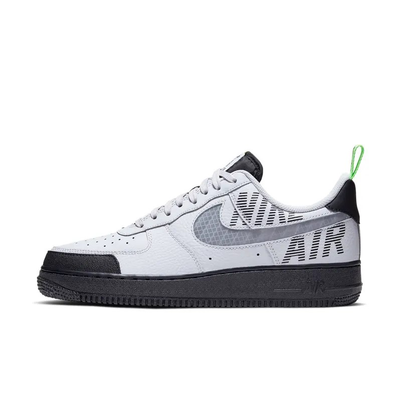 Nike Air Force 1 Low Under Construction Grey Vast Grey/Gunsmoke-Black-Electric Green (BQ4421-001)