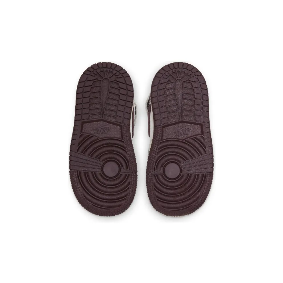Air Jordan x Ma Maniere 1 High OG (TD) – “Sail / Burgundy Crush” (DO7098-100)