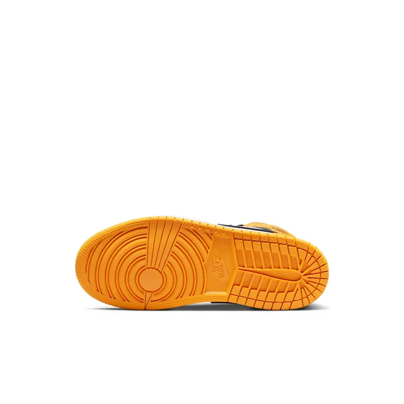 Jordan 1 Mid Younger Kids’ Yellow (640734-701)