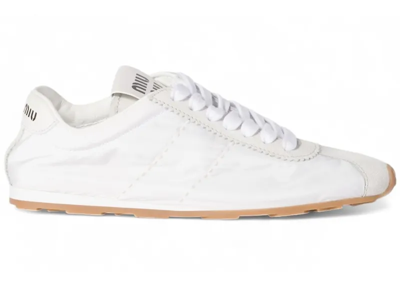 Miu Plume White Technical Fabric Gum (5E114E-D7C-F0009)