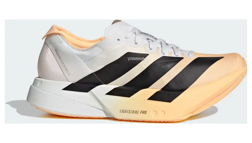 adidas Adizero Adios Pro 4 Running “Acid Orange / Core Black / Crystal White” (KI4781)