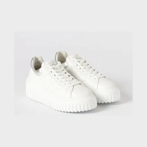 Hogan H-Stripes Leather Sneakers White (HXW6450FC60KU00351)