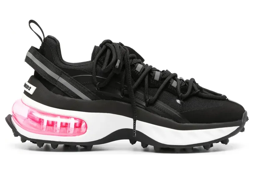 DSQUARED2 Chunky Sneakers mit reflektierendem Detail – Schwarz (SNW0306117C2809)