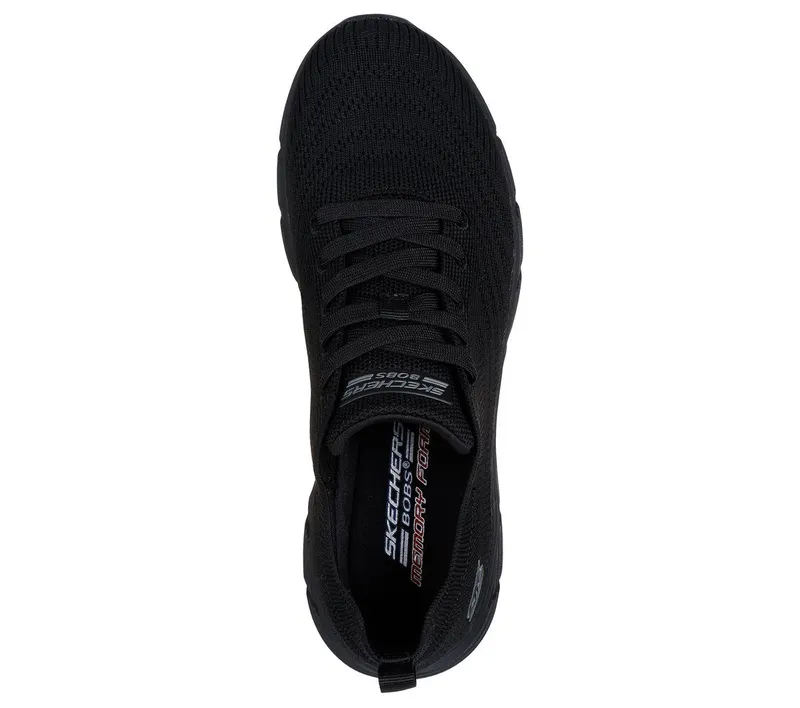 Skechers BOBS Sport B Flex Lo – Graceful Stride – Black – “Black” (117591 BBK)