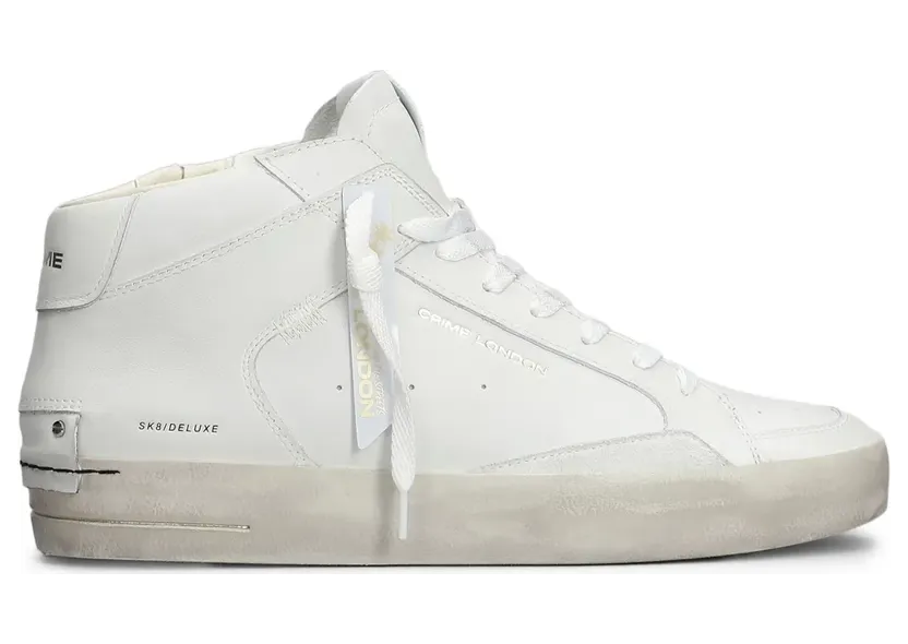 Crime London Sk8 Deluxe Sneakers – Weiß (17150PP6)