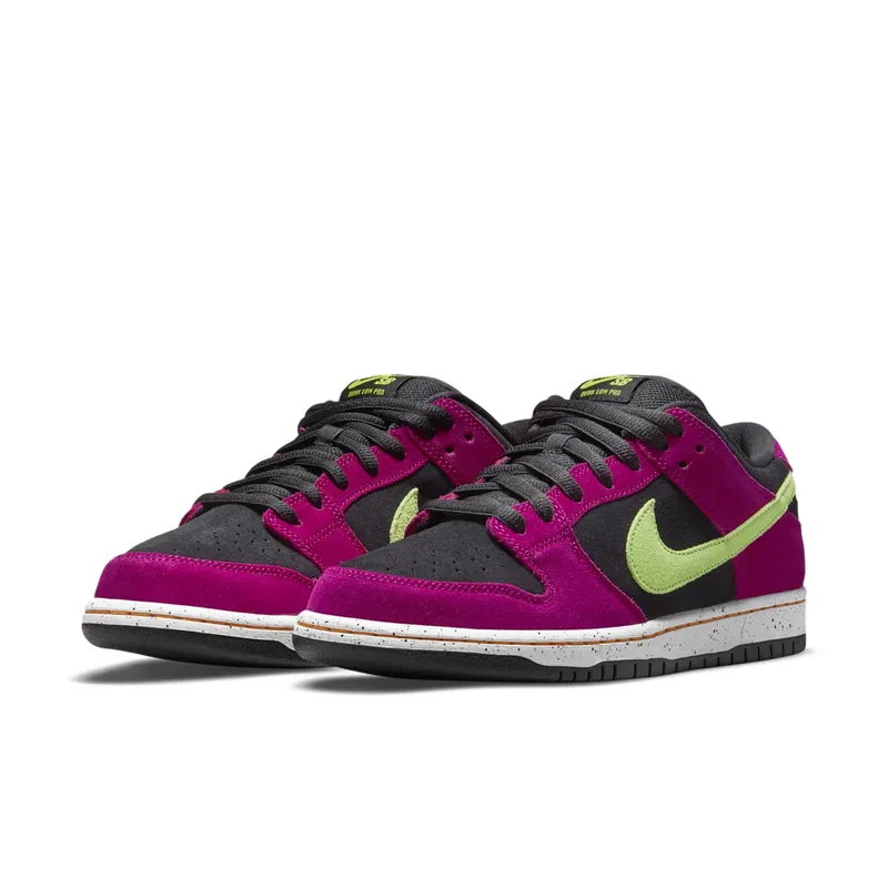 Nike SB Dunk Low Pro ‘Red Plum’ (2021) – “Redplum / Citron / Black / Taxi” (BQ6817-501)