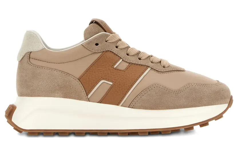 Hogan H641 leren sneakers – Beige (HXW6410EH41UXN)