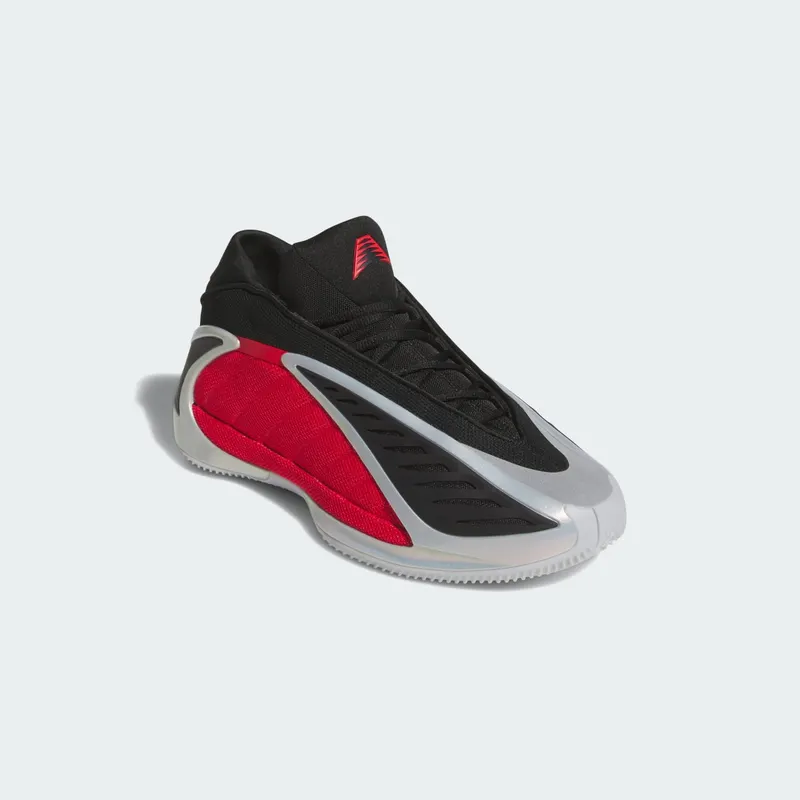 Adidas Anthony Edwards 2 Silver Metallic / Pure Ruby / Core Black (JQ9497)