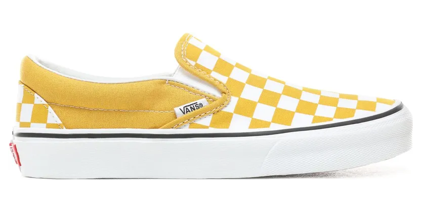 VANS Checkerboard Classic Slip-on Schoenen (Geel)