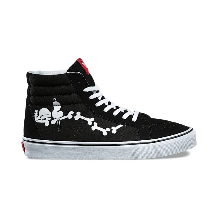 Vans Peanuts x SK8-Hi Reissue ‘Snoopy Bones’ Black (VN0A2XSBOHL)