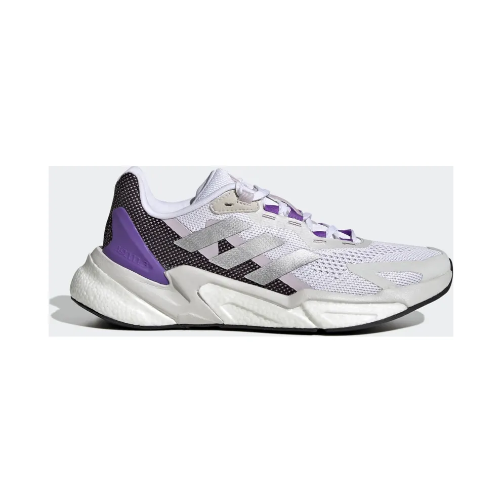 adidas X9000L3 Laufschuh Cloud White / Silver Metallic / Purple Rush (HR1736)