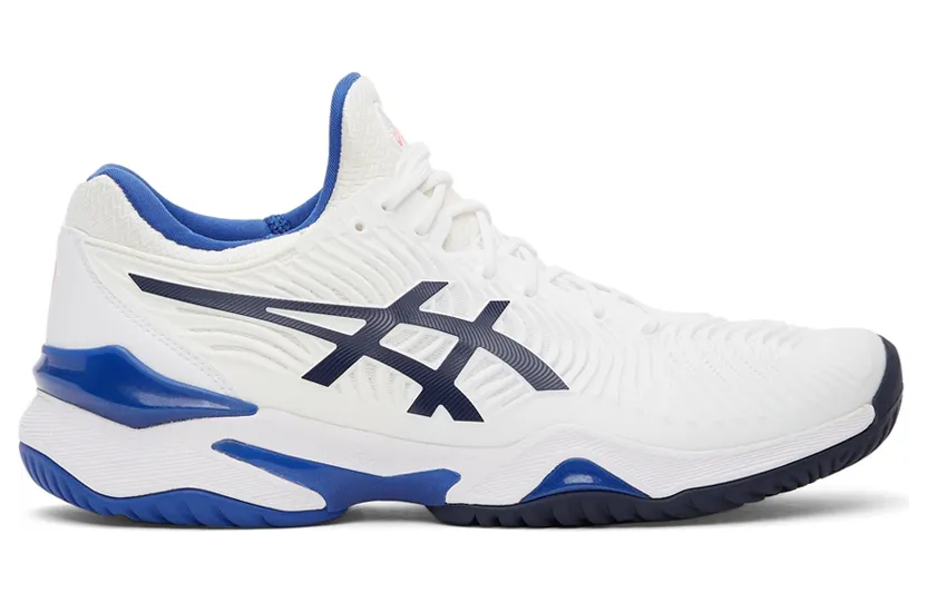 Asics White & Blue Court FF2 (1042A076-103)