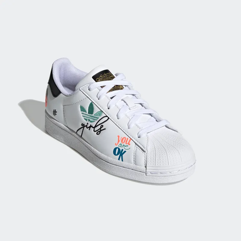 Adidas Superstar Pure Cloud White / Core Black / Gold Metallic (H03995)