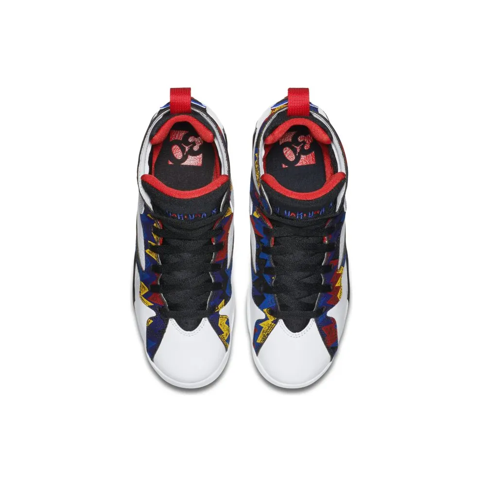 Jordan 7 Retro Nothing But Net (GS) White/University Red-Black-Bright Concord (304774-142)