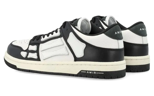 Amiri Skel-top Low “Black/White” (AWFOSR1081 004) (2)