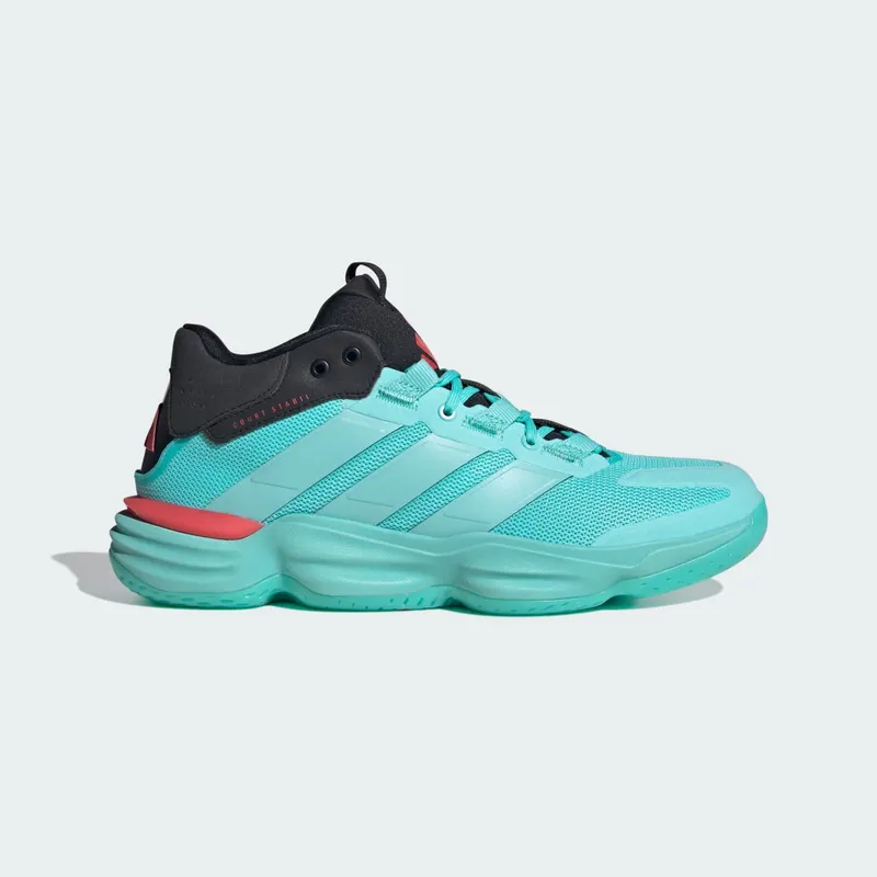 Adidas Court Stabil Indoor Flash Aqua / Flash Aqua / Semi Lucid Red (JR9541)