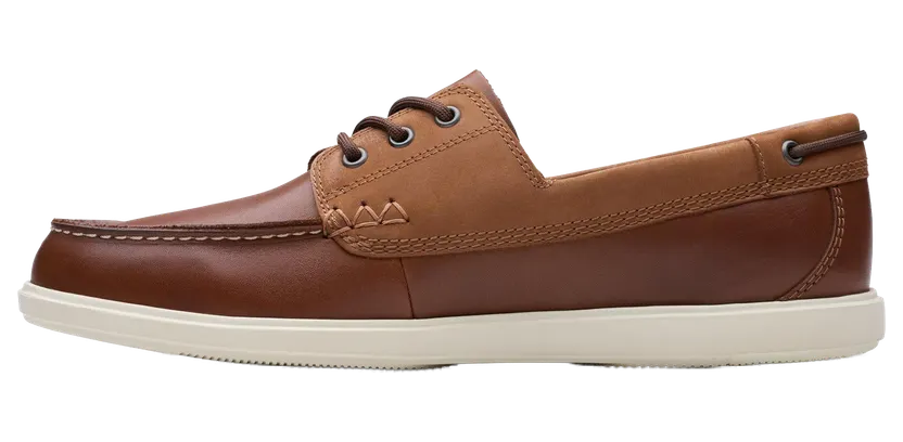 Clarks Bratton Boat “Dark Tan Leather” (26181273)