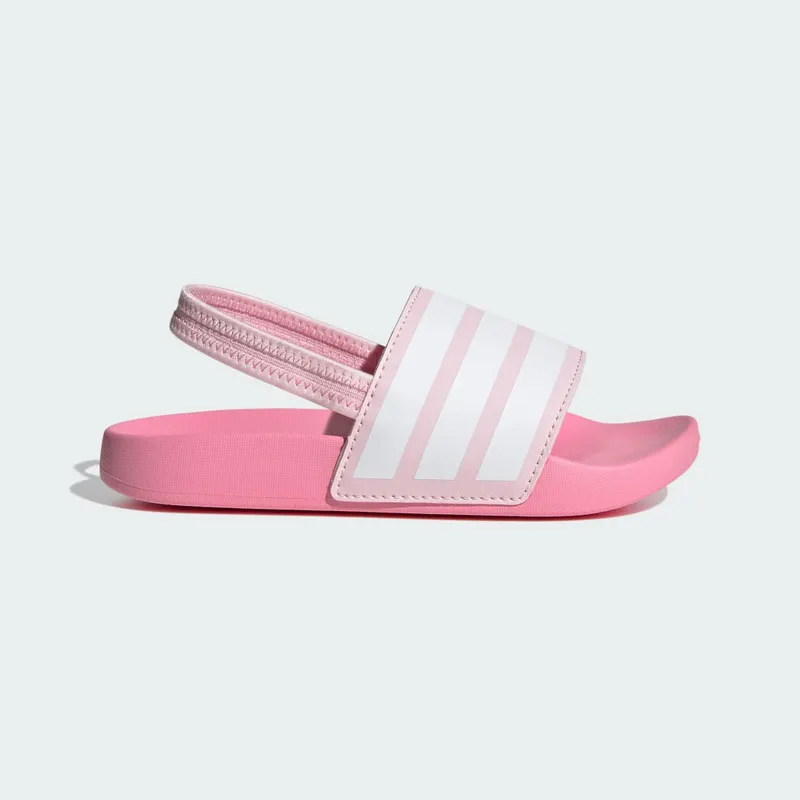 Adidas adilette Estrap Slides Kids Clear Pink / Cloud White / Bliss Pink (JR5331)